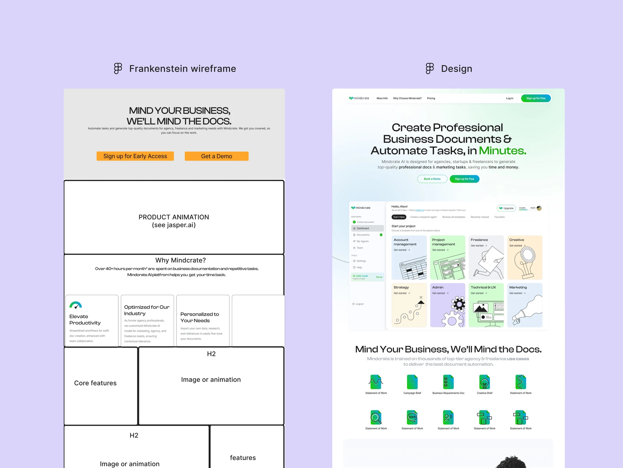 frankenstein wireframe